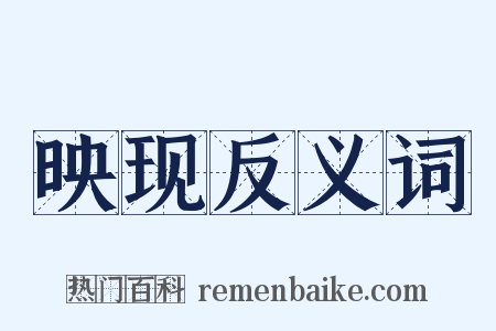 映现反义词是什么意思的图片